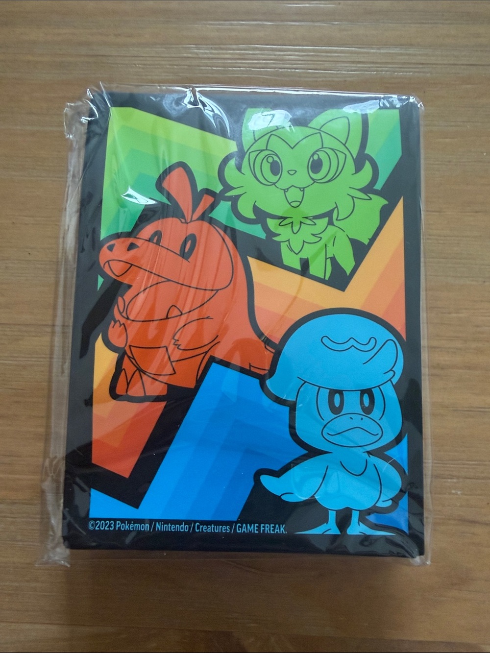 Pokemon Paldea Evolved Card Sleeves Sealed 65 Sprigatito Fuecoco Quaxly